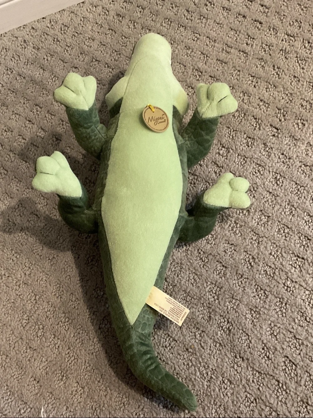 Green Plush Alligator Habitat Toy - Soft Reptile Accessory